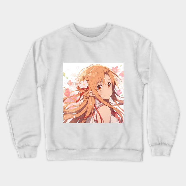 cute asuna Crewneck Sweatshirt by WabiSabi Wonders